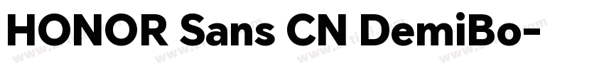 HONOR Sans CN DemiBo字体转换